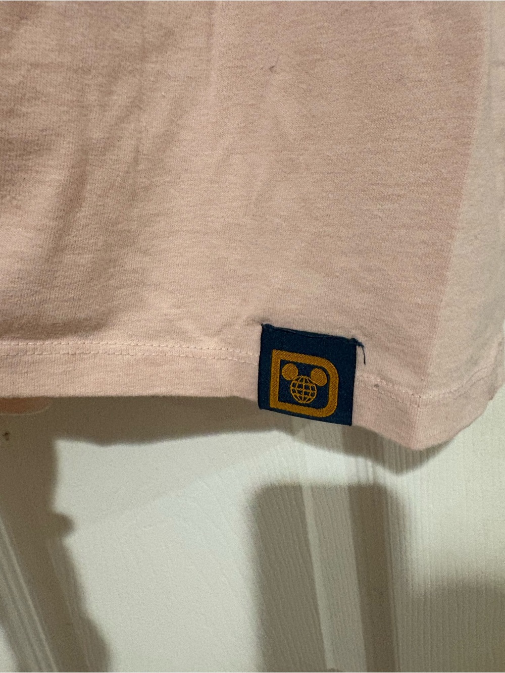 Disney Park Icons Pink Tee with Walt Disney World Embroidered Patches-SOFT - Picture 3 of 4
